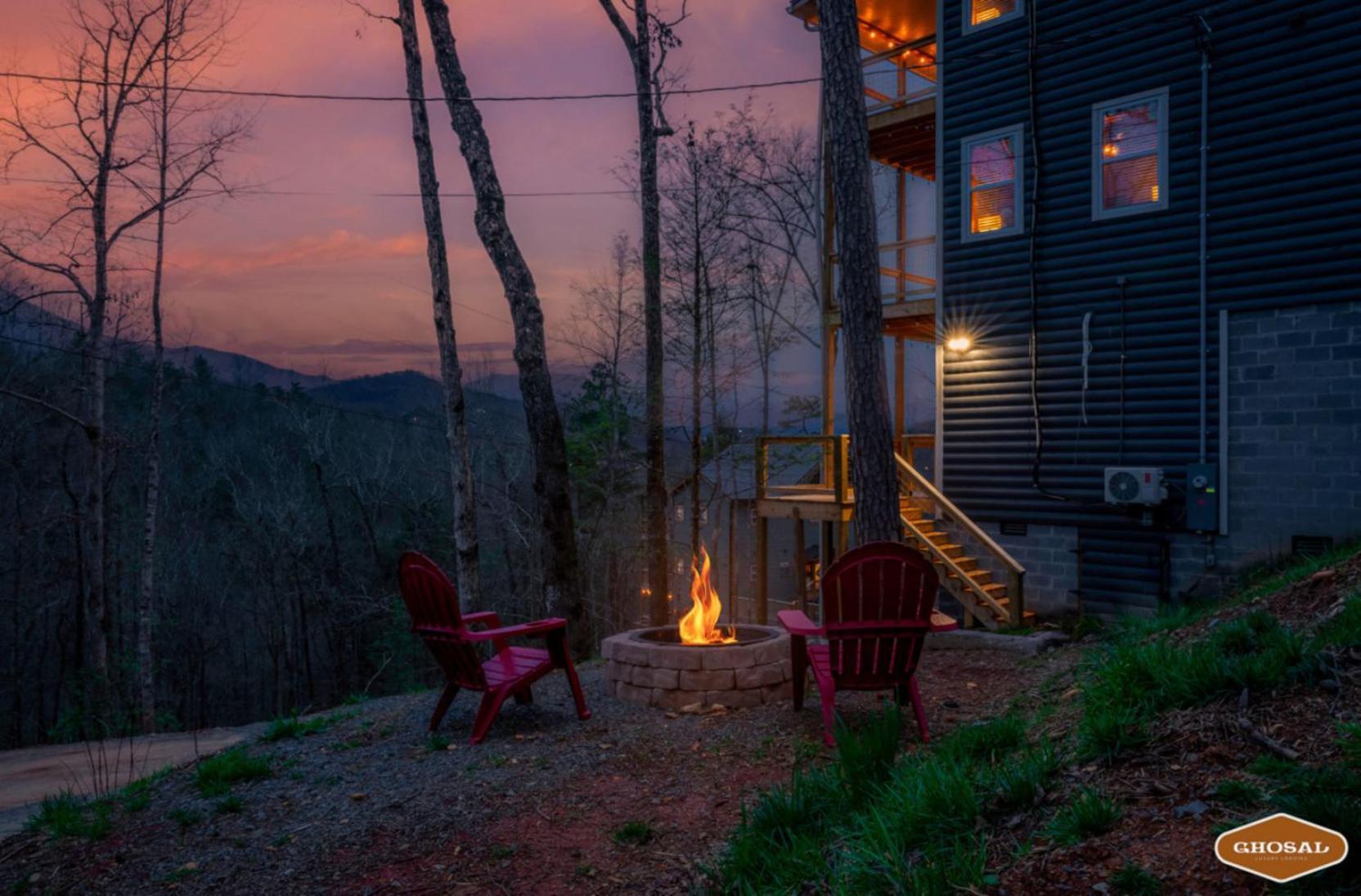 Tranquil Mountain Getaway By Ghosal Luxury Lodging Gatlinburg Exterior foto