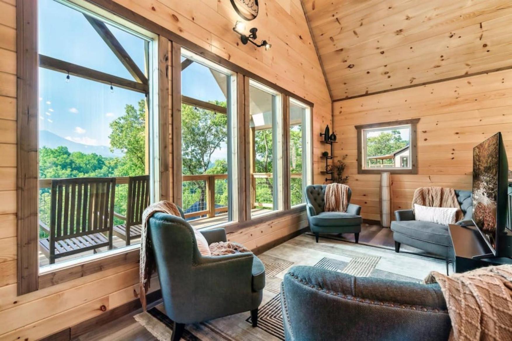 Tranquil Mountain Getaway By Ghosal Luxury Lodging Gatlinburg Exterior foto