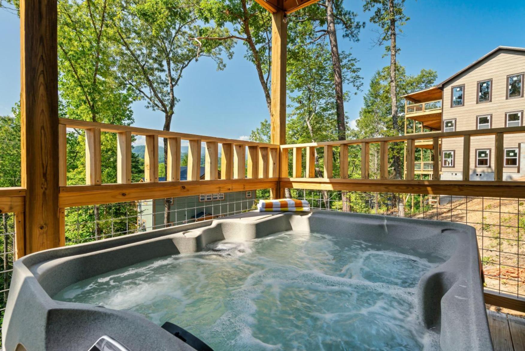 Tranquil Mountain Getaway By Ghosal Luxury Lodging Gatlinburg Exterior foto
