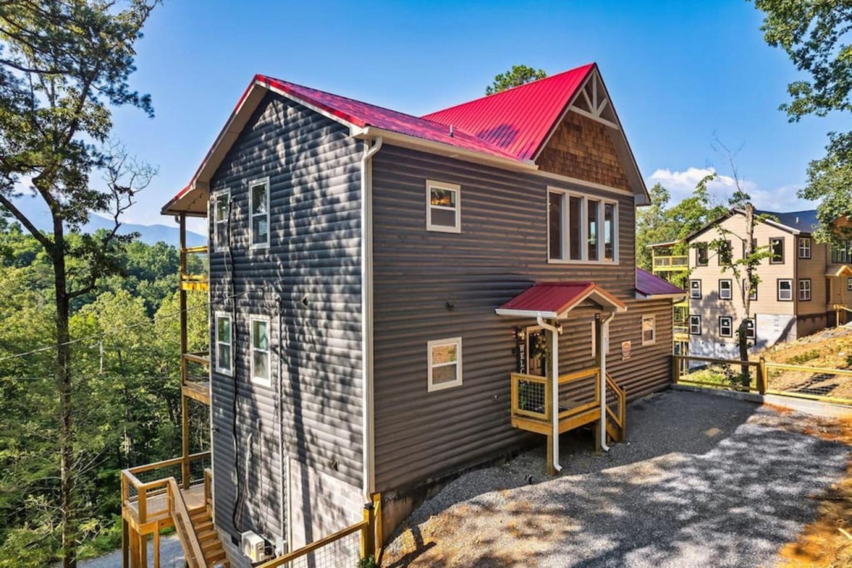 Tranquil Mountain Getaway By Ghosal Luxury Lodging Gatlinburg Exterior foto